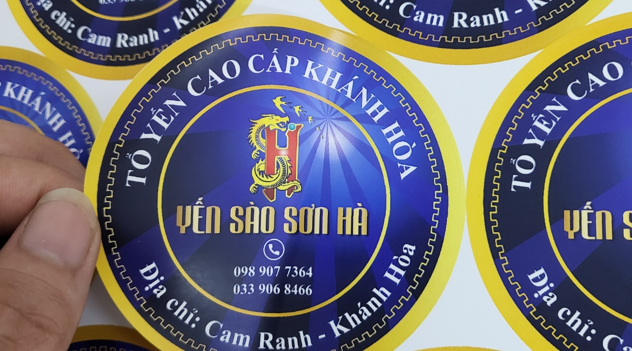 In tem yến sào Nha Trang theo yêu cầu