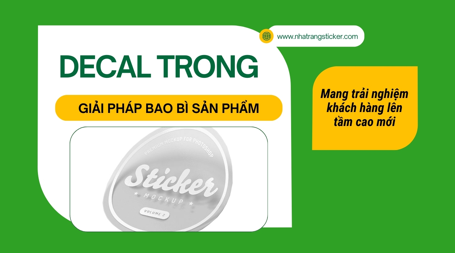 Phân loại tem decal trong suốt và ứng dụng