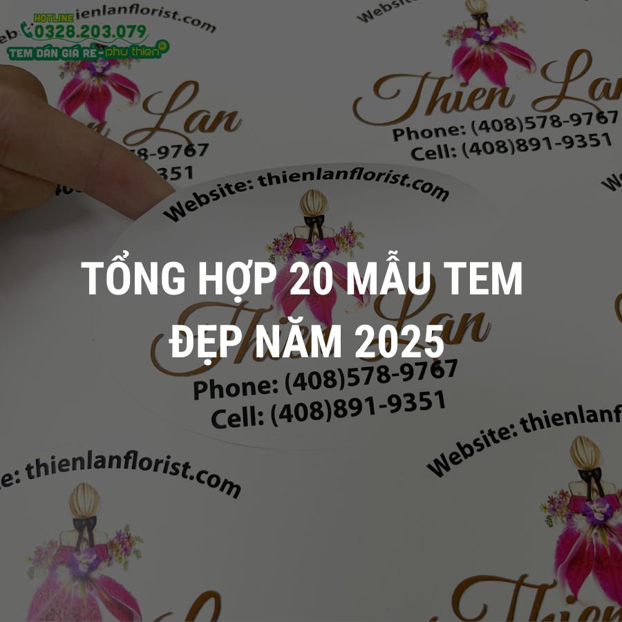 Tổng hợp 20 mẫu tem nhãn logo đẹp năm 2025